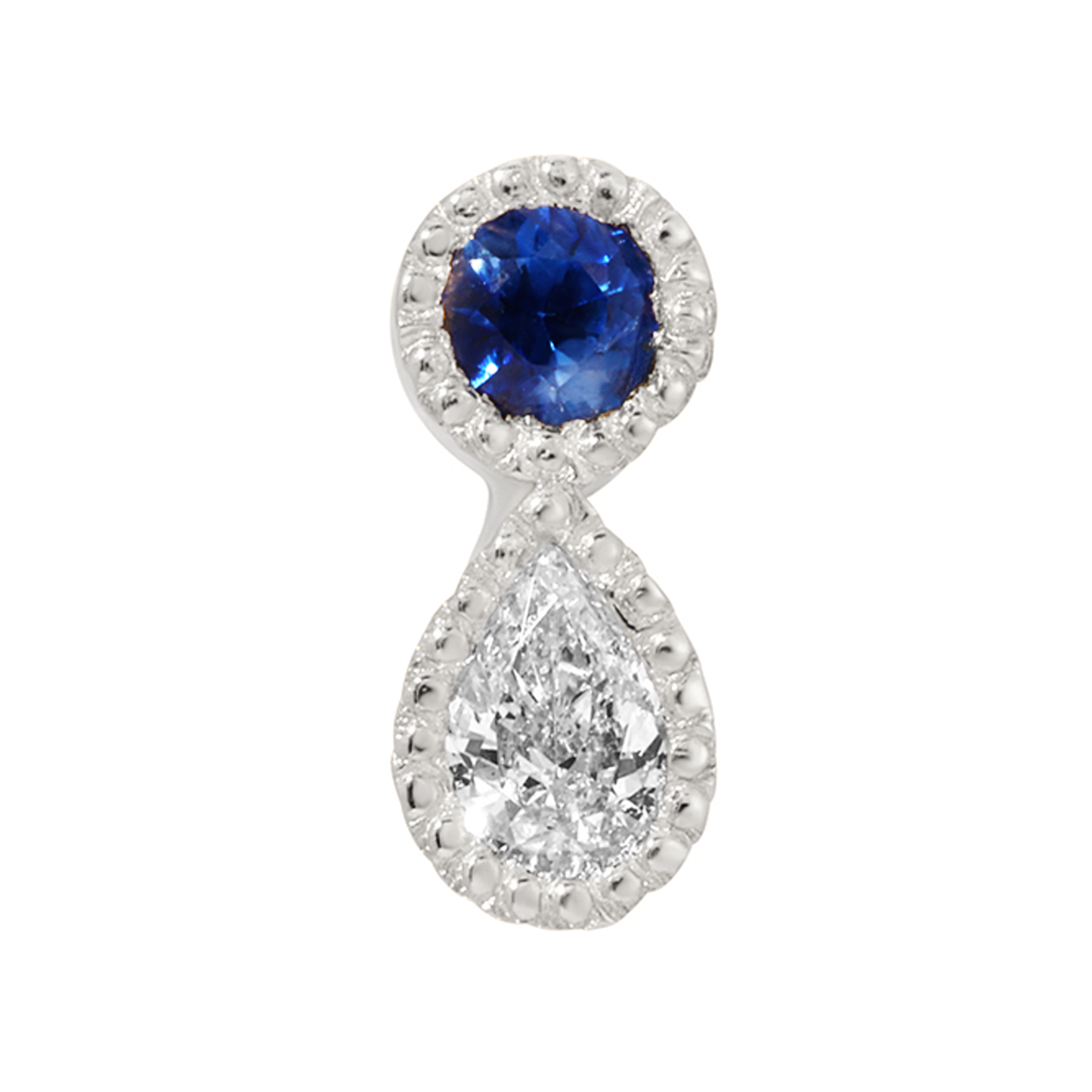 Gemstone Dewdrop Threaded End