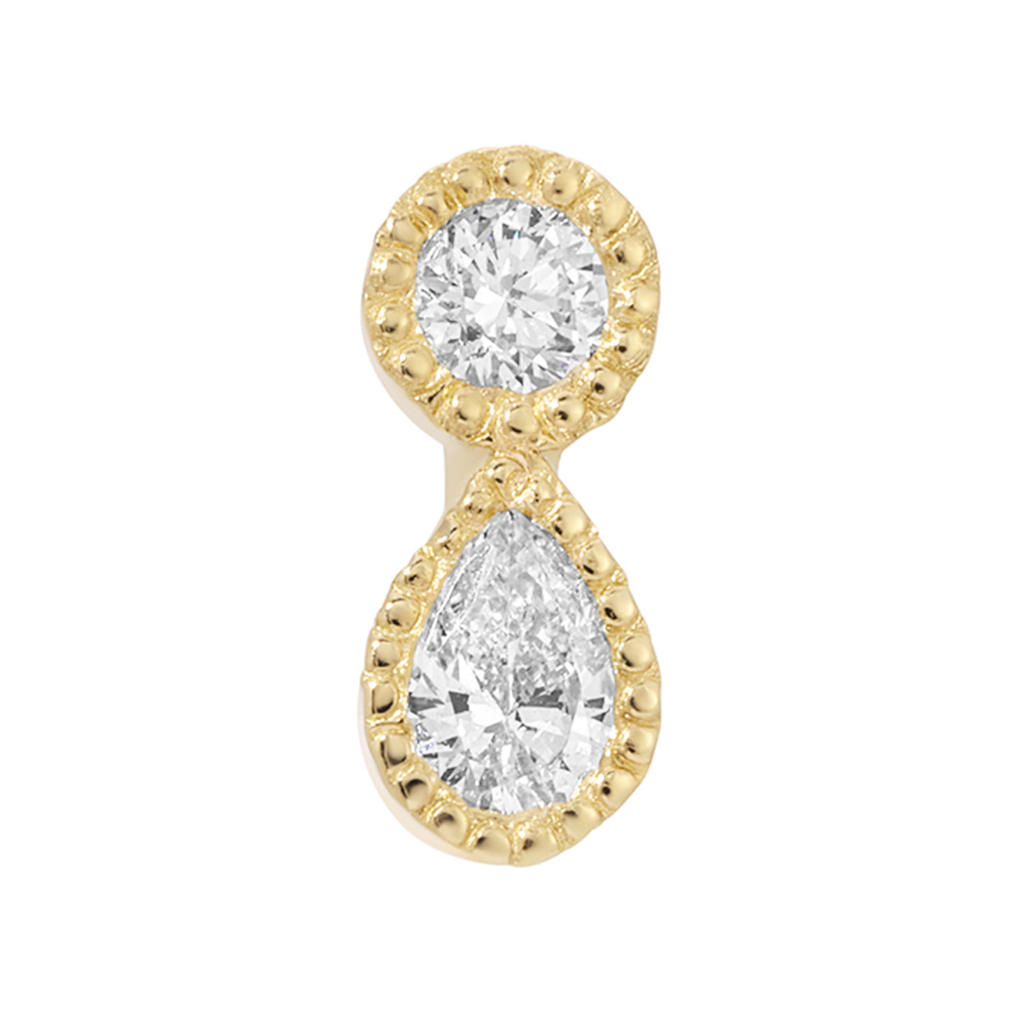 Diamond Dewdrop Threaded End