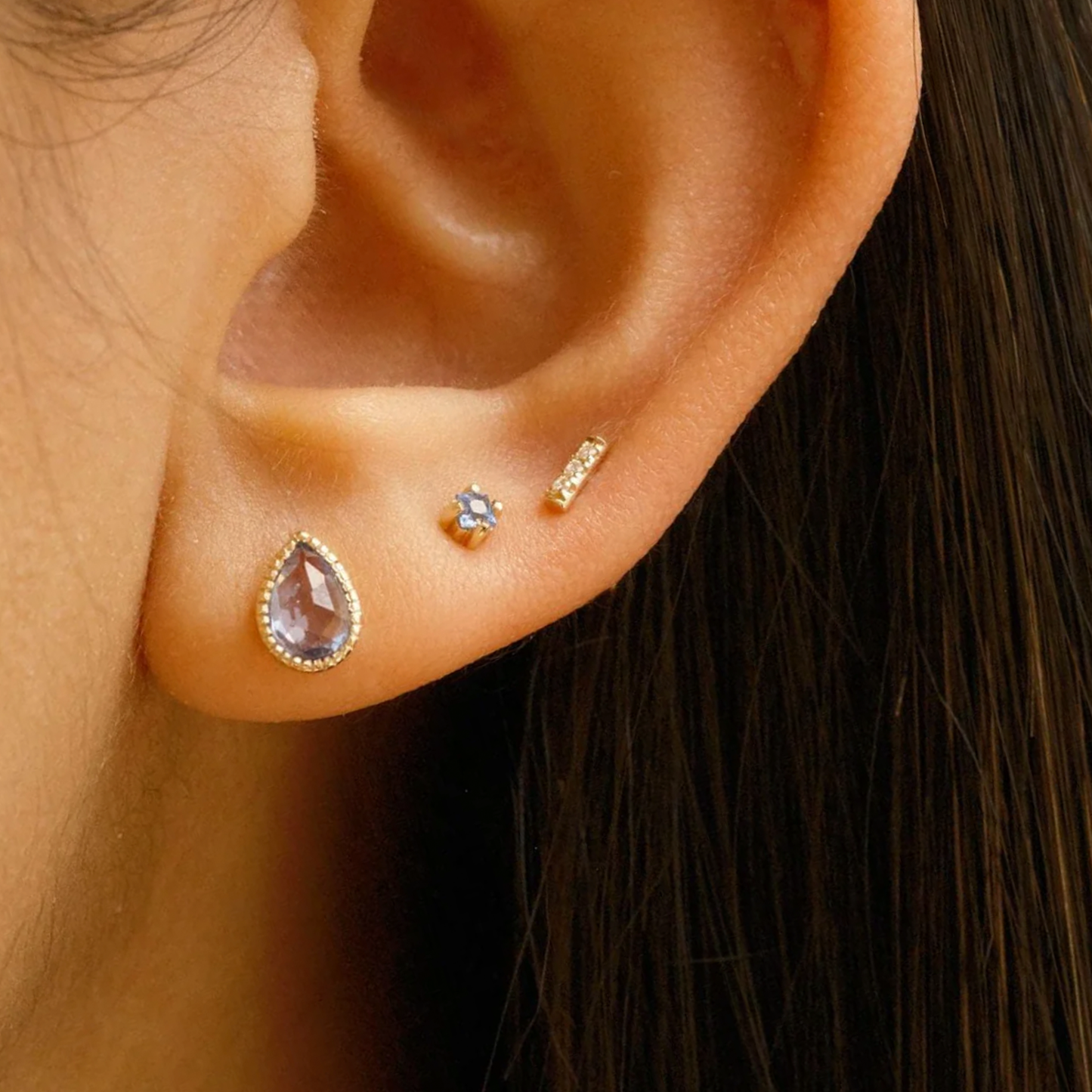 Blue Sapphire Lento Earrings
