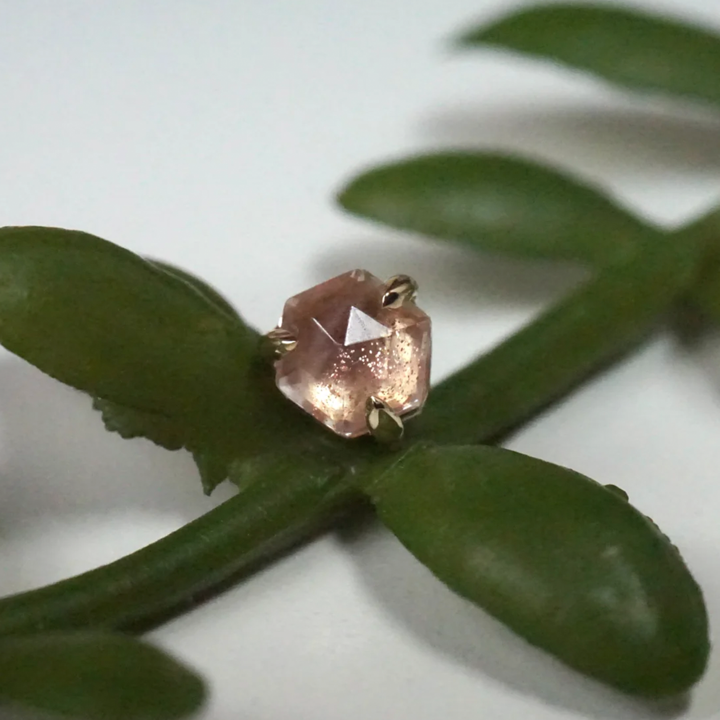 Hexagonal Sunstone Threadless End