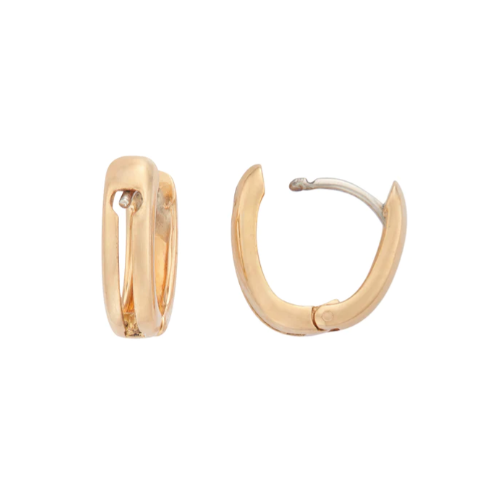 Guava Quartz Mini Disc Earrings