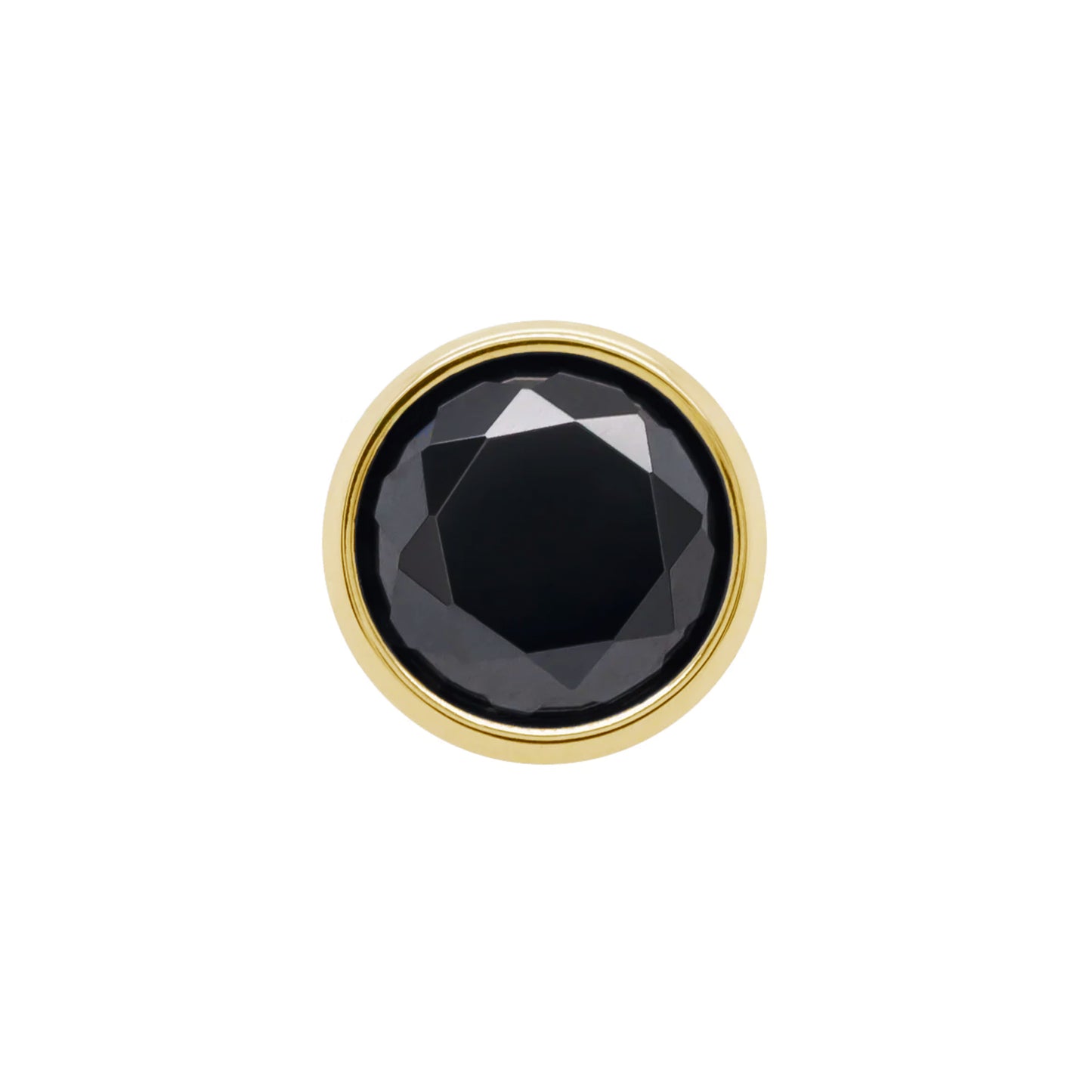 2mm Bezel Black Diamond Threadless End