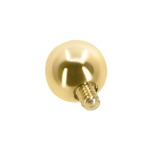 4mm Gold Threaded Bead