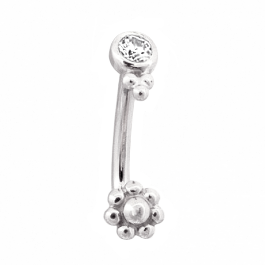 Tri Bead & Flower J-Curve