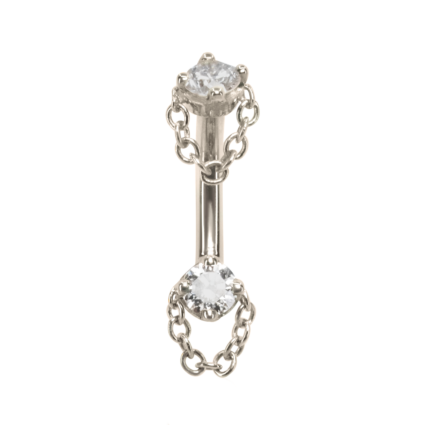 Rianna Diamond & Chain Curved Barbell