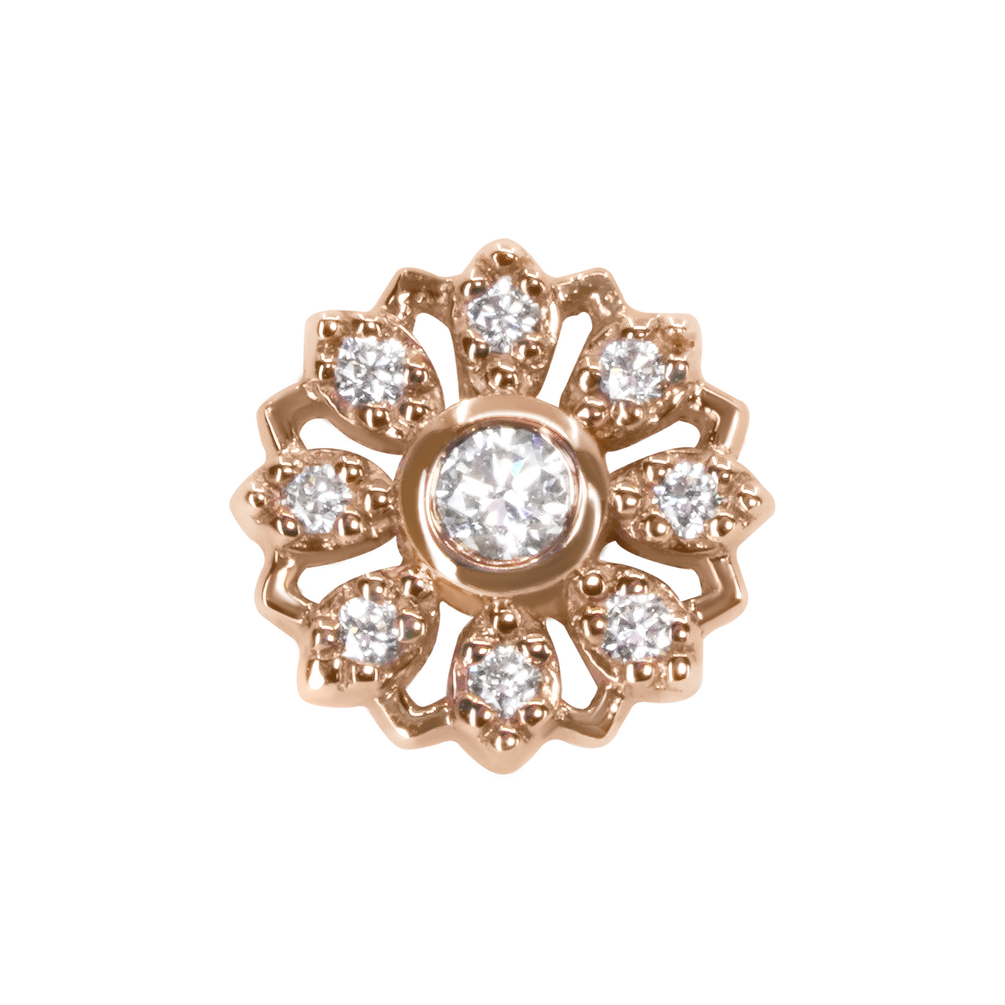 Diamond Rosette Threaded End