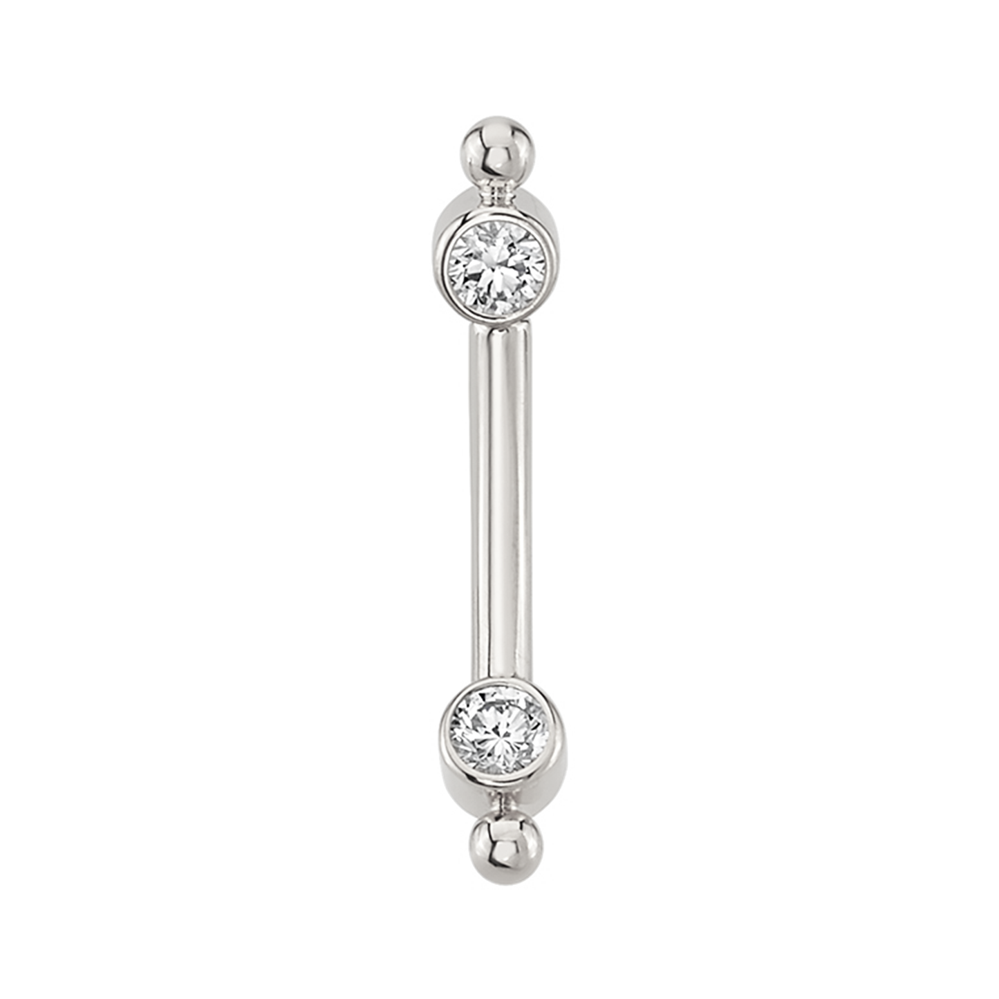 Single Bead Accent Curved Barbell