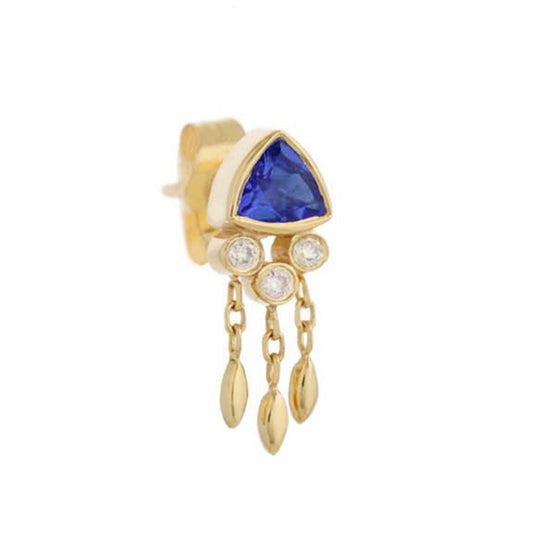 Tanzanite & Diamonds Fringe Earring