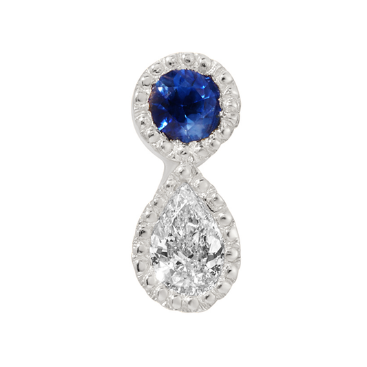 Gemstone Dewdrop Threaded End
