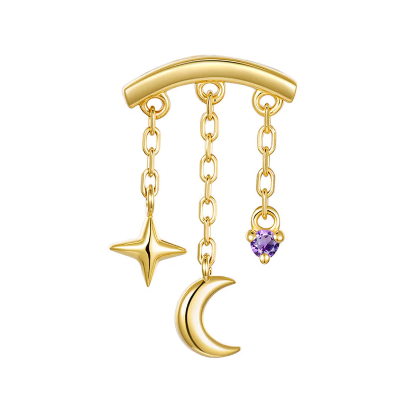 Gemstone Cassiopeia Threadless End