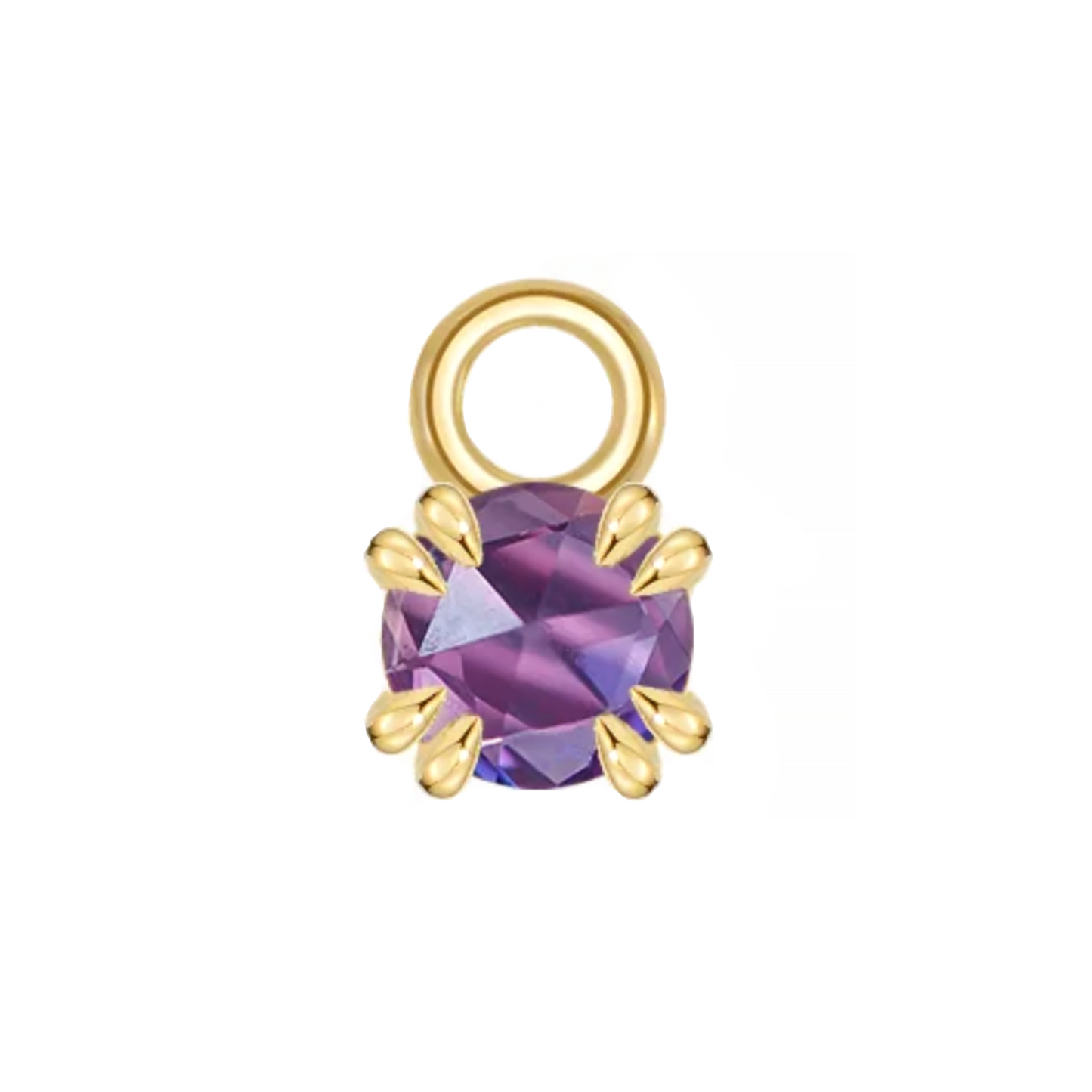 Rose Cut Gem Charm