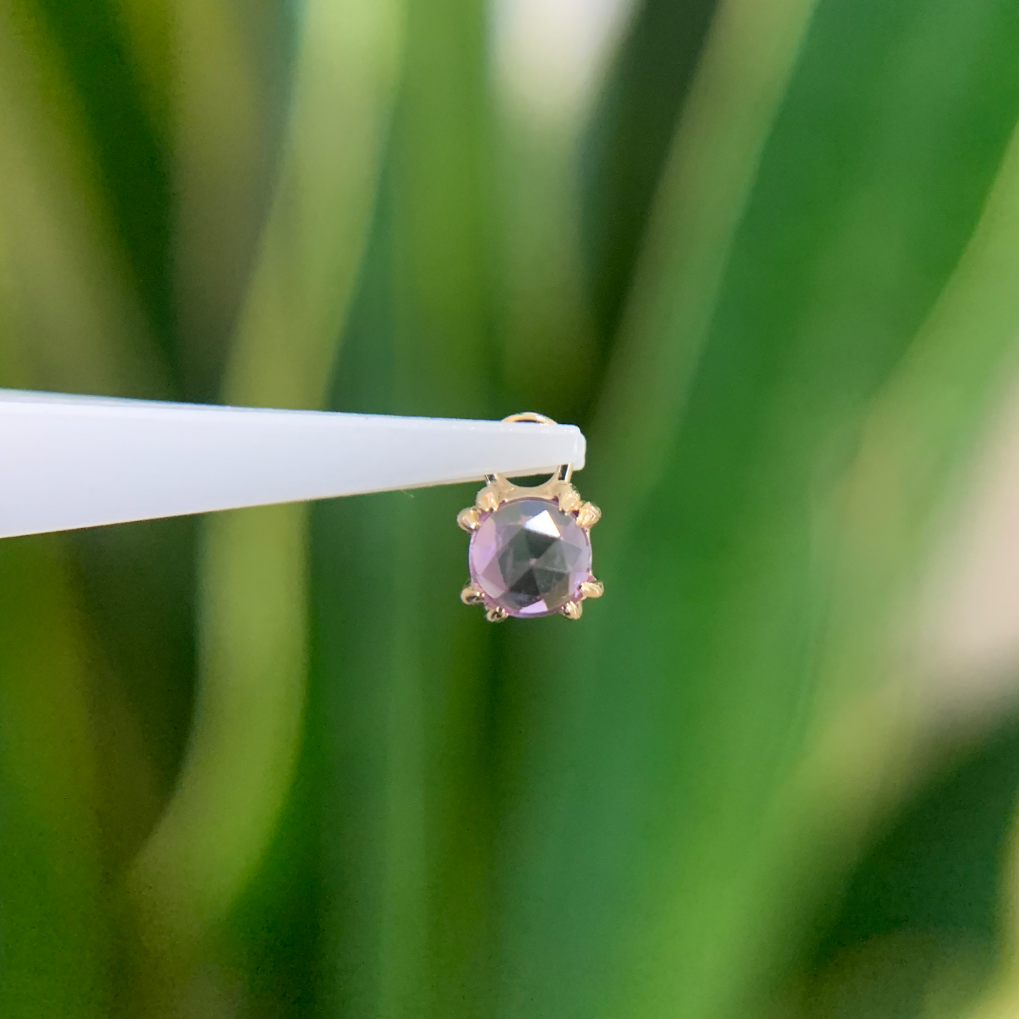 Rose Cut Gem Charm