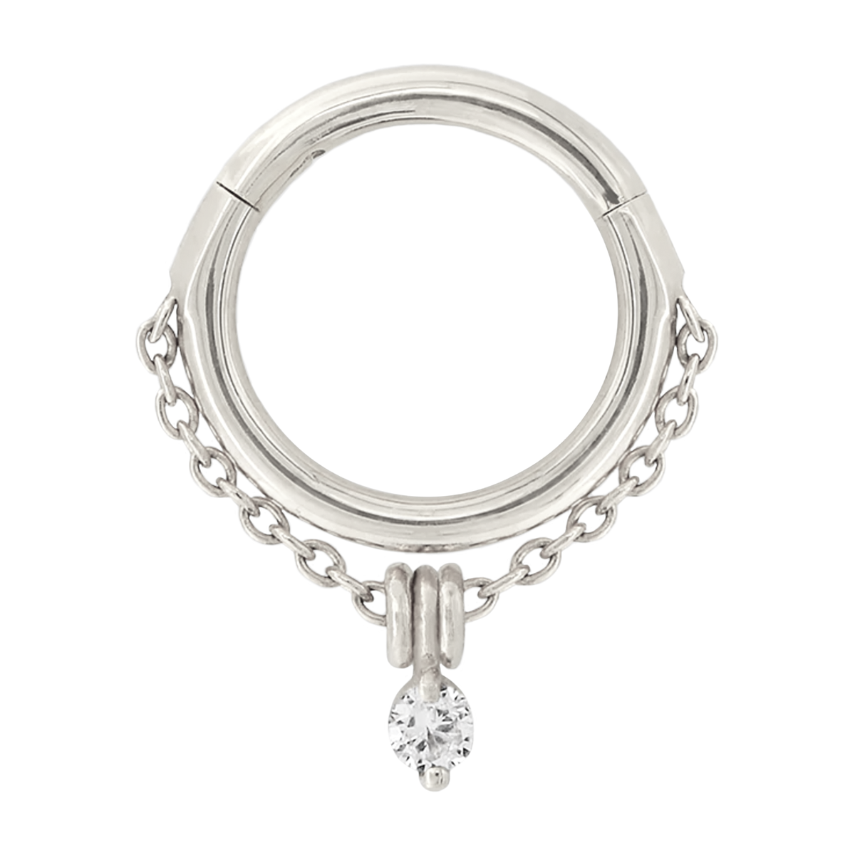 Stoned Easy Hinge Ring